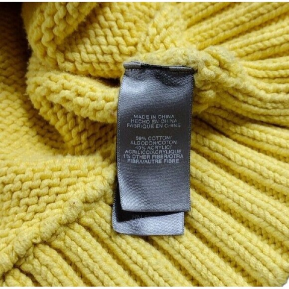 Liz Claiborne Sweatshirt Hoodie Womens XL Yellow Heavyweight Hooded Pullover - Picture 6 of 7